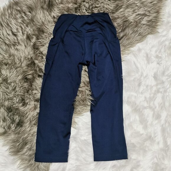 Gymshark Womens Crop Leggings  Blue Size XS - Picture 4 of 7